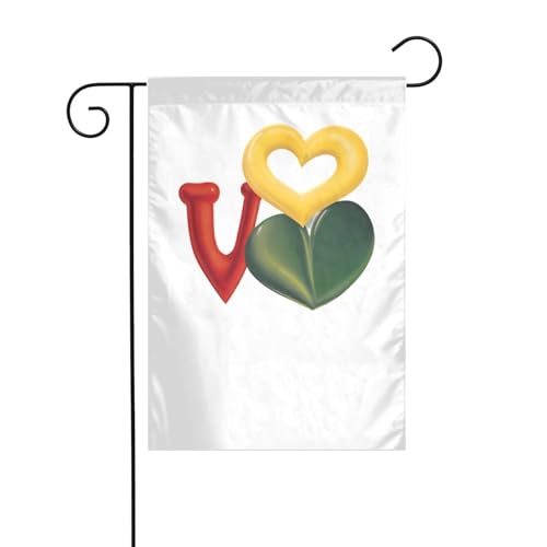 XBKGOHA Kreative Liebesform Bild Garten Fahnenmast Outdoor Hof Dekoration Mode 30,5 x 45,7 cm XBKGOHA Kreative Liebesform Bild Garten Fahnenmast Outdoor Hof Dekoration Mode 30,5 x 45,7 cm von XBKGOHA