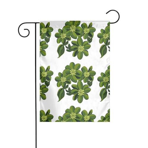XBKGOHA Lebensechte grüne Blumen Bild Garten Fahnenmast Outdoor Hof Dekoration Mode 30,5 x 45,7 cm von XBKGOHA