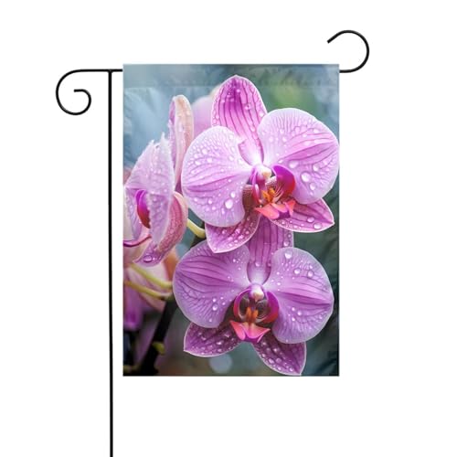 XBKGOHA Malaysisches Nationalblumenbild, Gartenflaggenmast für den Innenhof, Dekoration, Mode, 30,5 x 45,7 cm von XBKGOHA