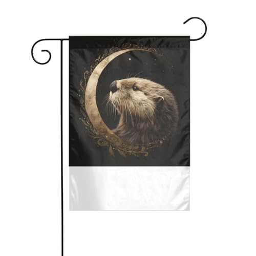 XBKGOHA Mondotter Bild Garten Fahnenmast Outdoor Hof Dekoration Mode 30,5 x 45,7 cm von XBKGOHA