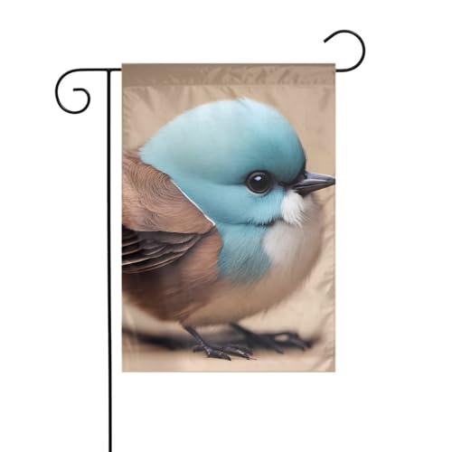 XBKGOHA Niedlicher kleiner Vogel Bild Garten Fahnenmast Outdoor Hof Dekoration Mode 30,5 x 45,7 cm von XBKGOHA