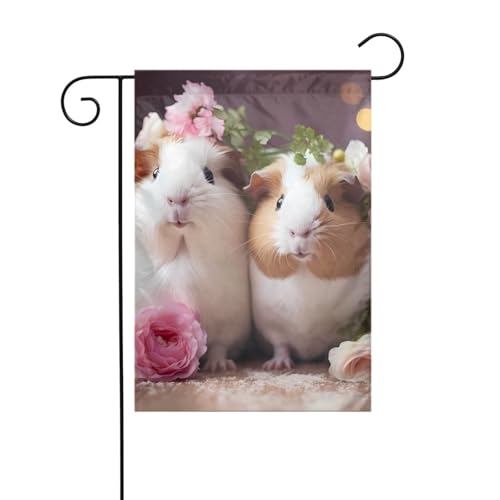 XBKGOHA Niedliches Meerschweinchen-Bild, Gartenflaggenmast für den Innenhof, Dekoration, modisch, 30,5 x 45,7 cm XBKGOHA Niedliches Meerschweinchen-Bild, Gartenflaggenmast für den Innenhof, Dekoration, modisch, 30,5 x 45,7 cm von XBKGOHA