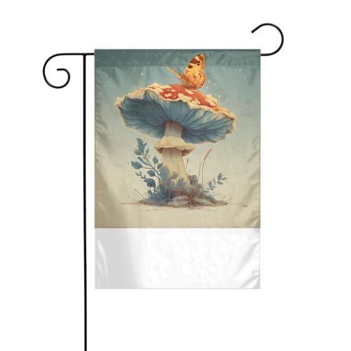 XBKGOHA Schmetterlinge auf Pilzen Bild Garten Fahnenmast Outdoor Hof Dekoration Mode 30,5 x 45,7 cm XBKGOHA Schmetterlinge auf Pilzen Bild Garten Fahnenmast Outdoor Hof Dekoration Mode 30,5 x 45,7 cm von XBKGOHA