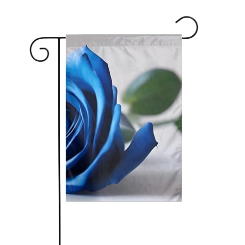 XBKGOHA Schöne blaue Rose Bild Garten Fahnenmast Outdoor Hof Dekoration Mode 30,5 x 45,7 cm XBKGOHA Schöne blaue Rose Bild Garten Fahnenmast Outdoor Hof Dekoration Mode 30,5 x 45,7 cm von XBKGOHA