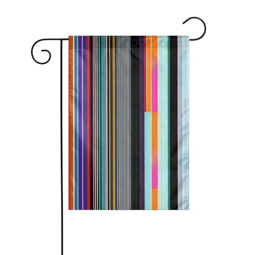 XBKGOHA Unregelmäßige vertikale Linien Bild Garten Fahnenmast Outdoor Hofdekoration Mode 30,5 x 45,7 cm von XBKGOHA