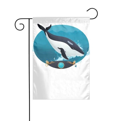 XBKGOHA Wal im Ring Bild Garten Fahnenmast Outdoor Hof Dekoration Mode 30,5 x 45,7 cm von XBKGOHA