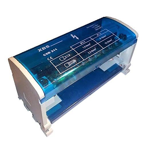 Abzweigklemme Sammelklemme Verteilerblock auf TH35 2P 125A 500V CSB-211 XBS von XBS