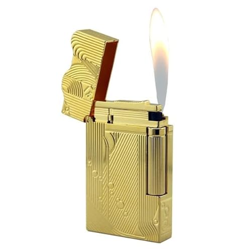 Deluxe Sanji Feuerzeug (Pirate King gleiches Modell + Seitenzündung + Drachenzungenfeuerzeug aus Messing) Rauchen mit einem einzigartigen Feuerzeug Steampunk Sanrio Feuerzeug Butan nachfüllbar (Butang von XBSJB