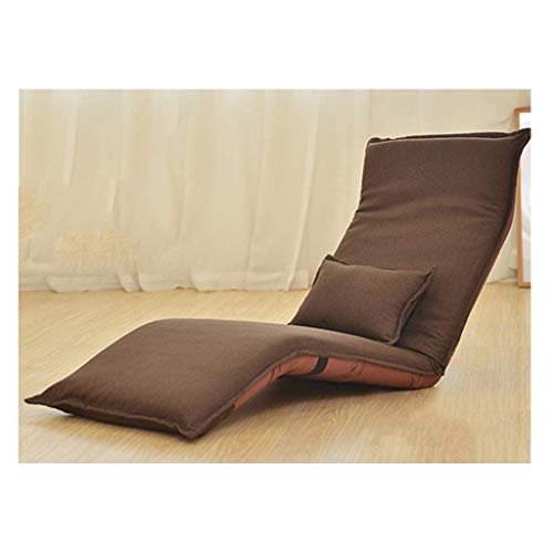 XBSLJ Bodenstuhl, verstellbar, mit hoher Rückenlehne, dick, faul, Stoff aus PP-Baumwolle, kein Verblassen, Yoga-Stuhl (Farbe: F) von XBSLJ