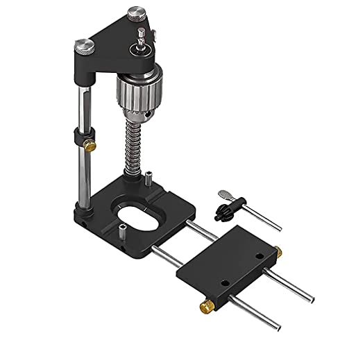 Das Beste in der Holzbearbeitung Bohrer-Locator Tragbarer Bohrer-Locator, Einstellbare Bohrführung Präzisions-Locator Auto-Line Bohrführung Zaun Handwerkzeuge Vertikales Führungswerkzeug-Set,Schwarz, von XBSXP
