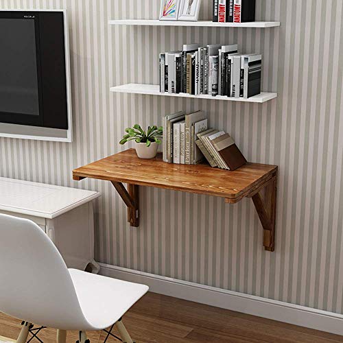 XBSXP Kiefer Klappbarer Küchentisch aus Holz Wand an der Wand befestigter Klapptisch an der Wand Klappbarer schwimmender Laptop-Schreibtisch /13 Größen von XBSXP