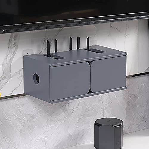 XBSXP TV-Ständer, Wandmontage, schwebende Unterhaltungseinheit, Hochglanz, Wandmontage, Unterhaltungskonsole für Wohnzimmer, Schlafzimmer, F, 40 x 21 x 16,5 cm von XBSXP