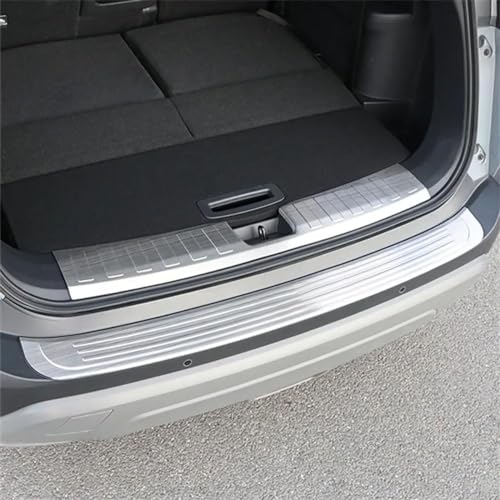 XBTGHWMZ Auto Edelstahl Kofferraum Schutz Platte für T33 X-Trail 2022-2024,Kofferraum Trittplatte Protector Kratzfest Ladekantenschutz Car Styling ZubehöRw von XBTGHWMZ