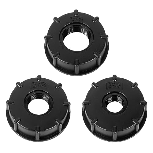IBC Adapter Kappe Zubehör 3 Stück Adapter Kappe Deckel Auslaufhahn IBC Tank Deckel Adapter IBC Container S60x6 Zubehör Adapter Kappe IBC Tankanschluss Für 1000l Wassertank 1" 3/4" 1/2" Zoll von XCDMJ