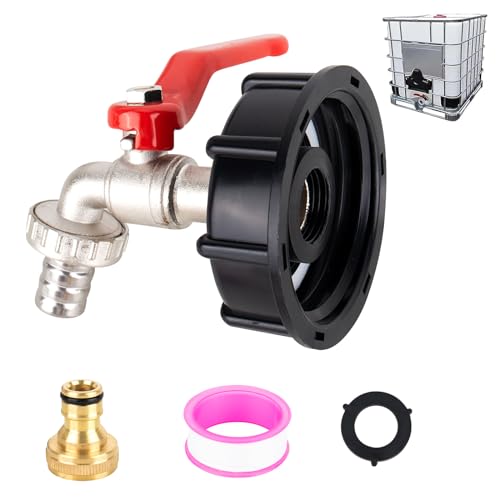 XCDMJ IBC Auslaufhahn Regenwassertank1000l Wassertank Wasserhahn Aus Legierung Kugelhahn Mit 1/2 Zoll Anschluss IBC Adapter Für s60x6 Wassertank Wasserhahn, Regenwassertank IBC Tank Zubehör XCDMJ IBC Auslaufhahn Regenwassertank1000l Wassertank Wasserhahn Aus Legierung Kugelhahn Mit 1/2 Zoll Anschluss IBC Adapter Für s60x6 Wassertank Wasserhahn, Regenwassertank IBC Tank Zubehör von XCDMJ