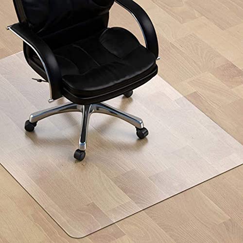 Matte Hartboden-Stuhlmatte, 1,5 mm dick. Bürostuhl-Bodenschutz, Kratzfeste Bürostuhlmatte, rutschfestes PVC-Material. (60x90cm(23.62x35.43in)) von XCKJYDCDB