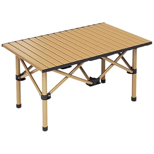 XCKJYDCDB Klappbarer Campingtisch aus Aluminium Ultraleichter, tragbarer Klapptisch mit Tragetasche, Klapptisch für Camping und Picknicks, Beistelltisch (120 x 55 x 50 cm) (95x55x50cm) von XCKJYDCDB