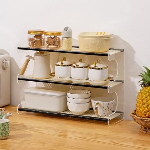 XCLOOZGL 2-4 Etage Gewürzregal Stehend, Küchenregal Arbeitsplatte Spice Rack Rattan-Flechtwerk Kaffeebar Kaffee Organizer Kosmetikregal Ausstellungsregal Für Küche Badezimmer,Schwarz,50 * 18 * 36cm XCLOOZGL 2-4 Etage Gewürzregal Stehend, Küchenregal Arbeitsplatte Spice Rack Rattan-Flechtwerk Kaffeebar Kaffee Organizer Kosmetikregal Ausstellungsregal Für Küche Badezimmer,Schwarz,50 * 18 * 36cm von XCLOOZGL