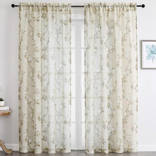 XCLOOZGL Individuelle LichtfiltervorhäNge Halbtransparente Bedruckte VorhäNge MagnolienblüTen-Gaze-VorhäNge,Geeignet FüR Esszimmer,Schlafzimmer Und Wohnzimmer,1 StüCk,Beige,79 * 106in/200 * 270cm XCLOOZGL Individuelle LichtfiltervorhäNge Halbtransparente Bedruckte VorhäNge MagnolienblüTen-Gaze-VorhäNge,Geeignet FüR Esszimmer,Schlafzimmer Und Wohnzimmer,1 StüCk,Beige,79 * 106in/200 * 270cm von XCLOOZGL