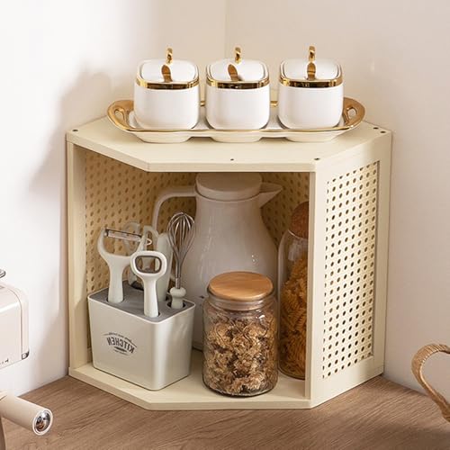 XCLOOZGL Kücheneckregal Bambus Eckbrotkasten Platzsparende Kleiner Sideboard Stapelbar Küchengewürzregal Spice Rack Aufbewahrungsregal Für Küche Kaffeebar Wohnzimmer,Creamb,42 * 30 * 35cm XCLOOZGL Kücheneckregal Bambus Eckbrotkasten Platzsparende Kleiner Sideboard Stapelbar Küchengewürzregal Spice Rack Aufbewahrungsregal Für Küche Kaffeebar Wohnzimmer,Creamb,42 * 30 * 35cm von XCLOOZGL