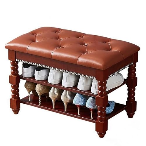 XCLOOZGL Massivholz Schuhbank Mit SitzfläChe Schuhbank Mit Klappdeckel 3-StöCkig Stabiler SchuhstäNder Geeignet FüR Schlafzimmer, Wohnzimmer, Flure Oder Ankleidezimmer,Rose,39 * 12 * 18.5in XCLOOZGL Massivholz Schuhbank Mit SitzfläChe Schuhbank Mit Klappdeckel 3-StöCkig Stabiler SchuhstäNder Geeignet FüR Schlafzimmer, Wohnzimmer, Flure Oder Ankleidezimmer,Rose,39 * 12 * 18.5in von XCLOOZGL