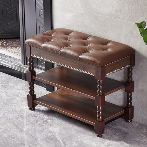 XCLOOZGL Massivholz Schuhbank Mit SitzfläChe Schuhbank Mit Klappdeckel 3-StöCkig Stabiler SchuhstäNder Geeignet FüR Schlafzimmer, Wohnzimmer, Flure Oder Ankleidezimmer,Walnut,24 * 12 * 18.5in XCLOOZGL Massivholz Schuhbank Mit SitzfläChe Schuhbank Mit Klappdeckel 3-StöCkig Stabiler SchuhstäNder Geeignet FüR Schlafzimmer, Wohnzimmer, Flure Oder Ankleidezimmer,Walnut,24 * 12 * 18.5in von XCLOOZGL
