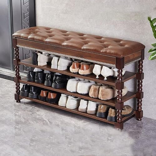 XCLOOZGL Massivholz Schuhbank Mit SitzfläChe Schuhbank Mit Klappdeckel 3-StöCkig Stabiler SchuhstäNder Geeignet FüR Schlafzimmer, Wohnzimmer, Flure Oder Ankleidezimmer,Walnut,31 * 12 * 22in XCLOOZGL Massivholz Schuhbank Mit SitzfläChe Schuhbank Mit Klappdeckel 3-StöCkig Stabiler SchuhstäNder Geeignet FüR Schlafzimmer, Wohnzimmer, Flure Oder Ankleidezimmer,Walnut,31 * 12 * 22in von XCLOOZGL