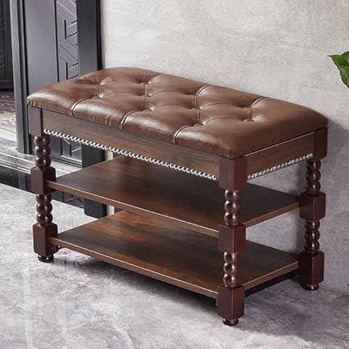 XCLOOZGL Massivholz Schuhbank Mit SitzfläChe Schuhbank Mit Klappdeckel 3-StöCkig Stabiler SchuhstäNder Geeignet FüR Schlafzimmer, Wohnzimmer, Flure Oder Ankleidezimmer,Walnut,39 * 12 * 18.5in XCLOOZGL Massivholz Schuhbank Mit SitzfläChe Schuhbank Mit Klappdeckel 3-StöCkig Stabiler SchuhstäNder Geeignet FüR Schlafzimmer, Wohnzimmer, Flure Oder Ankleidezimmer,Walnut,39 * 12 * 18.5in von XCLOOZGL