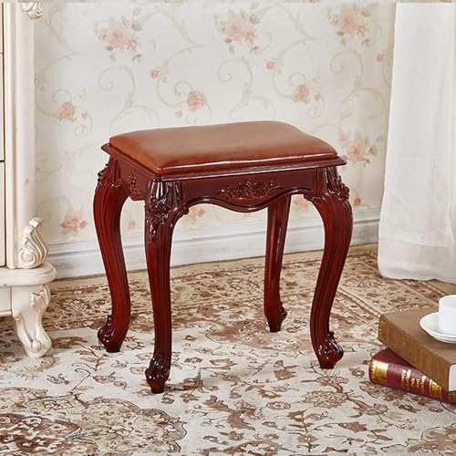 XCLOOZGL Quadratische FußStüTze Aus Kunstleder Moderner Gepolsterter Sitz Niedriger FußHocker Vintage-FußHocker Aus Geschnitztem Holz Schuhwechselhocker FüR Wohnzimmer Schlafzimm,Braun,36 * 25 * 43cm XCLOOZGL Quadratische FußStüTze Aus Kunstleder Moderner Gepolsterter Sitz Niedriger FußHocker Vintage-FußHocker Aus Geschnitztem Holz Schuhwechselhocker FüR Wohnzimmer Schlafzimm,Braun,36 * 25 * 43cm von XCLOOZGL