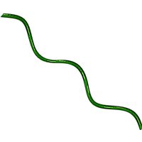 XCLOU GARDEN Spiral-Pflanzenstab, Tomatenspiralstab, grün, 175 cm, 1 Stück von XCLOU GARDEN