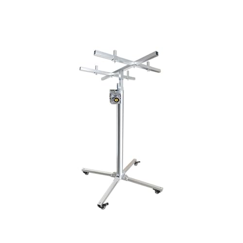 Handlift, plattenheber trockenbau, Trockenbaulift, Wandschrank-Installationswerkzeug, Halterungsartefakt, mit Rollen, verstellbarem Teleskoparm, Hebebühne,(158in) von XCNSHIDY