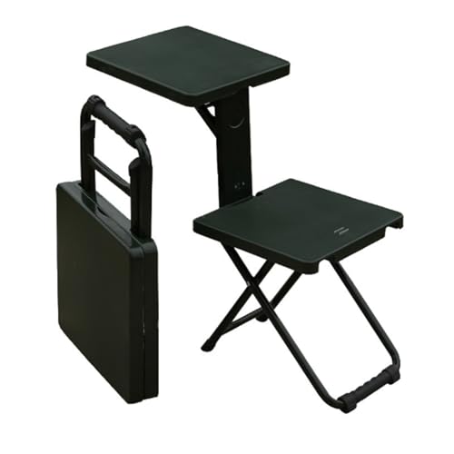 XCNSHIDY Folding Table Camping Folding Chair Lightweight Portable Chair with Table Outdoor Chair Single-Person Folding Table Applicable to Home Camping Picnic Troops(A) von XCNSHIDY