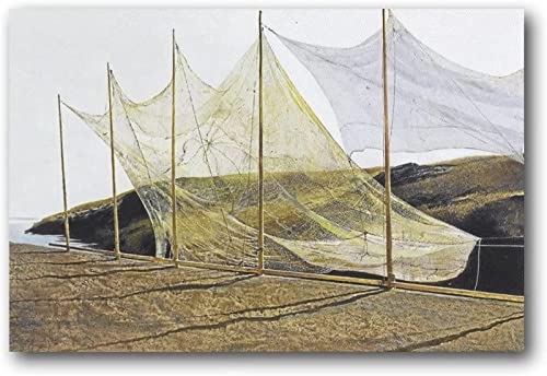 XCPORA Berühmte Andrew Wyeth Poster Abstrakte Drucke Andrew Wyeth Wandkunst Retro Andrew Wyeth Leinwand Malerei für Wand Kunst Dekor Bild 50x70cmx1 Kein Rahmen von XCPORA