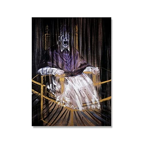 XCPORA Francis Bacon Poster Abstrakte Figur Wandkunst Francis Bacon Drucke Francis Bacon Leinwand Malerei für Home Wanddekoration Bild 50x70cmx1 Kein Rahmen von XCPORA