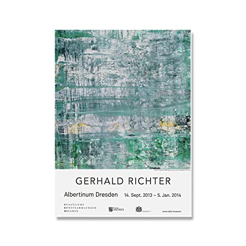 XCPORA Gerhard Richter Plakate Ausstellung Malerei Gerhard Richter Leinwand Wandkunst Gerhard Richter Drucke für Home Wanddekoration Bild 50x70cm Ohne Rahmen von XCPORA