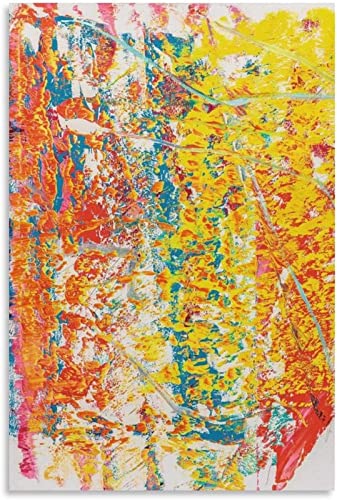 XCPORA Gerhard Richter Poster Abstrakte Malerei Gerhard Richter Drucke Gerhard Richter Leinwand Wandkunst für Home Wanddekoration Pictrue 50x70cmx1 ohne Rahmen von XCPORA