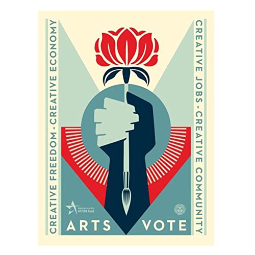 XCPORA Shepard Fairey Poster Pop Street Flower Wand Kunst Shepard Fairey Drucke Shepard Fairey Ölmaler Haus Wanddekoration Gemälde 50x70cm Kein Rahmen von XCPORA