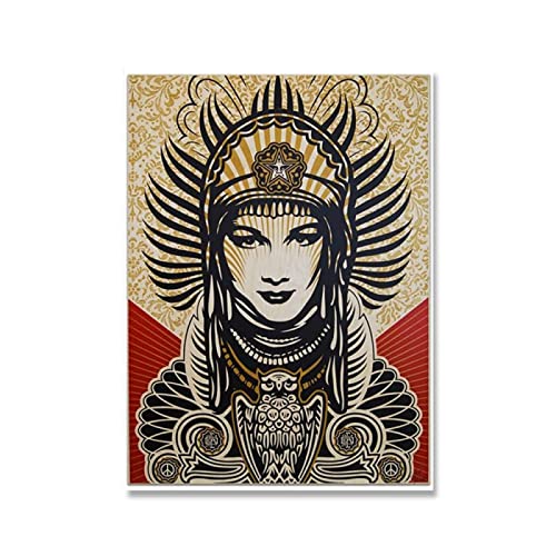 XCPORA Shepard Fairey Poster gehorchen Stück Leinwand Wandkunst Shepard Fairey Drucke und Malerei Shepard Fairey Bild für Wohnkultur 50x70cmx1 ohne Rahmen von XCPORA