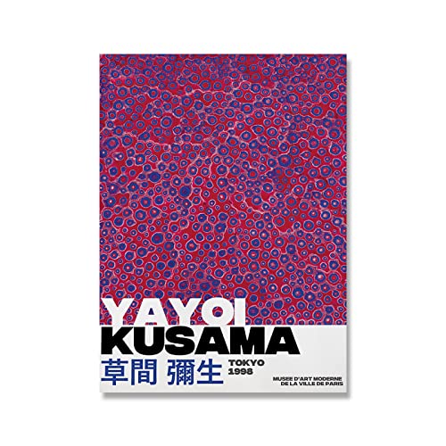 XCPORA Yayoi Kusama Poster Abstrakt Unendlicher Punkt Wandkunst Yayoi Kusama Drucke Yayoi Kusama Leinwand Malerei Moderne Wohnkultur Wandkunst 50x70cm Kein Rahmen von XCPORA