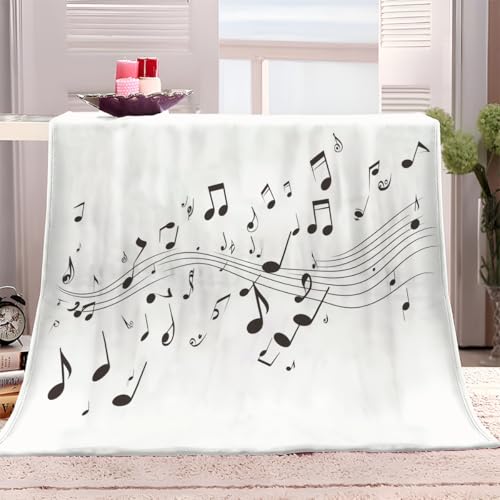 XCQHZYQ Kuscheldecke Flauschig Schwarz-Weiß-Notizen 150x200 cm Decke Fleecedecke Dicke Warme Winter Weich Sofadecke Wohndecke, Decke Couch Blanket, Sofa überwurfdecke XCQHZYQ Kuscheldecke Flauschig Schwarz-Weiß-Notizen 150x200 cm Decke Fleecedecke Dicke Warme Winter Weich Sofadecke Wohndecke, Decke Couch Blanket, Sofa überwurfdecke von XCQHZYQ