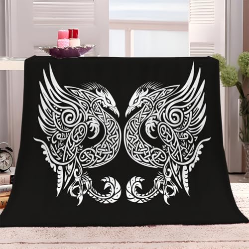 XCQHZYQ Kuscheldecke Phönix Keltisch Rune 150x200 cm Flauschig Decke Fleecedecke Sofadecke Warm Wohndecke Couchdecke, Weich Sofaüberwurf Decke von XCQHZYQ
