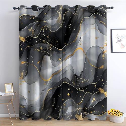 XCQHZYQ Verdunklungsvorhänge Gardinen mit Ösen Marmor Grau H 245 x B 140 cm 2er Set Blickdicht Vorhänge Weiche Schiebevorhänge für Schlafzimmer Wohnzimmer XCQHZYQ Verdunklungsvorhänge Gardinen mit Ösen Marmor Grau H 245 x B 140 cm 2er Set Blickdicht Vorhänge Weiche Schiebevorhänge für Schlafzimmer Wohnzimmer von XCQHZYQ