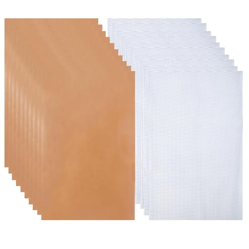 10 Stück Antihaft Silikon Dehydrator Blätter und 10 Stück Rechteck Dörrfolie für Dörrautomat 27x17cm, Wiederverwendbare Lebensmittel Dehydrator Matten, Mesh Dörrfolie Silikon Für Lebensmitteltrocknun von XCRPRT