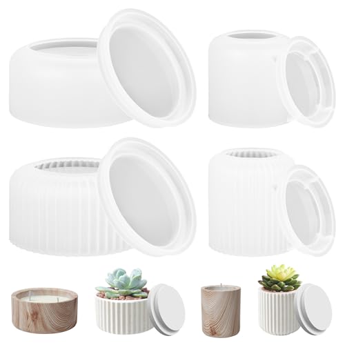 Sukkulente Kaktus Silikonform 4 Stück, Blumentopf Silikonform, Blumentopf Beton Form,Vase Gießformen mit Deckel,Gießformen Silikon Ostern, silikonform für Sukkulente Resin Form für DIY Ostern Deko Sukkulente Kaktus Silikonform 4 Stück, Blumentopf Silikonform, Blumentopf Beton Form,Vase Gießformen mit Deckel,Gießformen Silikon Ostern, silikonform für Sukkulente Resin Form für DIY Ostern Deko von XCRPRT