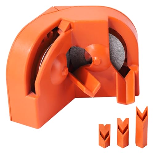 XCRPRT Multipurpose Drill Bit Grinding Sharpener, Mehrzweckbohrer -Bit -Schleifenschärfer, Tragbares Bohrer Schleifgerät, Elektrischer Bohrer -Bitschärfer, Werkzeug Schleifgerät für Bohrer (Orange) von XCRPRT