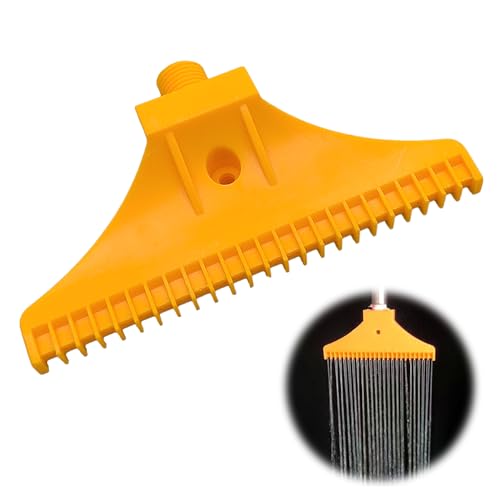 XCSJ Windstrahl Luftdüsen, Flache Wind Jet Luftgebläse Air Sprühdüse 1/4 "BSPT, Luftabblasbare Flachdüse Winddüse Luftsprühdüse Düse Für Luftkompressor, zur Staubentfernung, Lufttrocknung (Gelb) von XCSJ