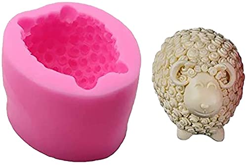 XCSSKG 3D Silikonform Schaf Form Fondant Ausstecher Schokolade Gelee Süßigkeiten Backformen Seifenform 1 Stück von XCSSKG