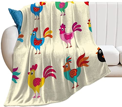 Kuscheldecke 180x200 Hähnchen, Flanell Fleecedecke 3D Hähnchen Weiche und Warme Decke, als Sofadecke Wohndecke Tagesdecke Wolldecken, für Kinder Erwachsene von Bedsure