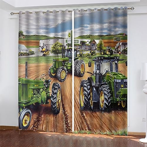XCWYF Vorhänge grüner Traktor 2X B140x H245 cm Verdunklungsvorhänge Blickdicht Vorhang mit Ösen für Wohnzimmer Schlafzimmer Kinderzimmer 2er Set XCWYF Vorhänge grüner Traktor 2X B140x H245 cm Verdunklungsvorhänge Blickdicht Vorhang mit Ösen für Wohnzimmer Schlafzimmer Kinderzimmer 2er Set von XCWYF