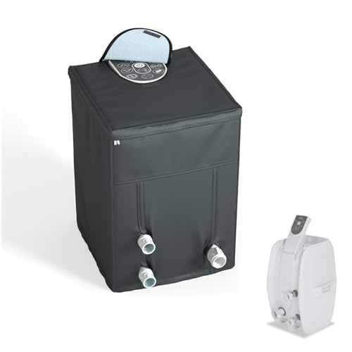 XCZ Whirlpool-Pumpenabdeckung mit transparenter PVC-Oberseite, isoliert mit Polar-Fleece-Stoff, Spa-Pumpen-Winterabdeckung, geeignet für aufblasbare Whirlpool-Heizung, schwarz, nur Abdeckung XCZ Whirlpool-Pumpenabdeckung mit transparenter PVC-Oberseite, isoliert mit Polar-Fleece-Stoff, Spa-Pumpen-Winterabdeckung, geeignet für aufblasbare Whirlpool-Heizung, schwarz, nur Abdeckung von XCZ